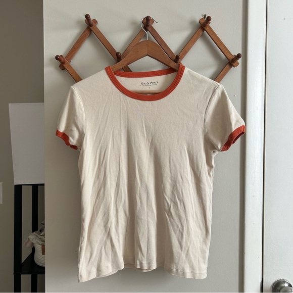 Fin and Vince Women’s Vintage Tee Oatmeal - Picture 2 of 2